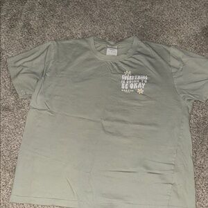 Relaxed Fit Short Sleeve Tee - Olive Green